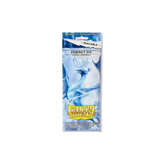Dragon Shield Sleeves Prefect Fit Clear Sealable 100Pz Sleeves