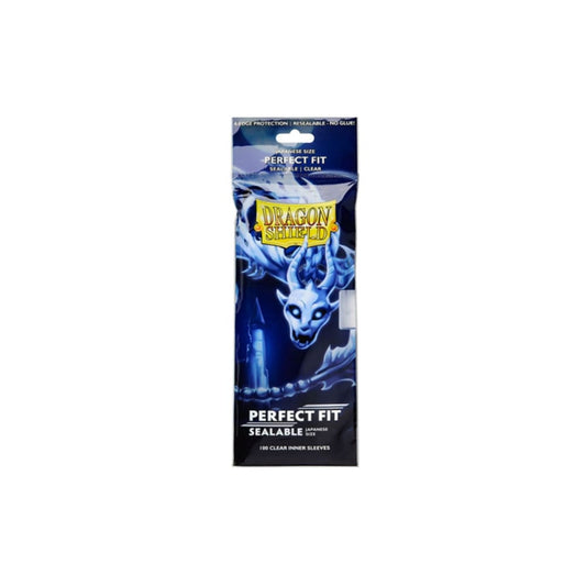 Dragon Shield Sleeves Prefect Fit Small Clear Sealable 100Pz Sleeves