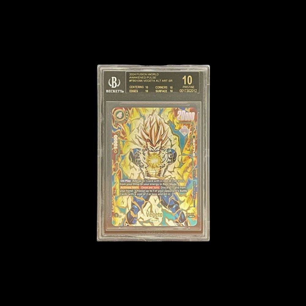 Fb01-096 Vegeta Alt Art (Eng) - Bgs 10 Black Label Grading