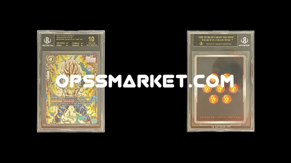 Fb01-096 Vegeta Alt Art (Eng) - Bgs 10 Black Label Grading