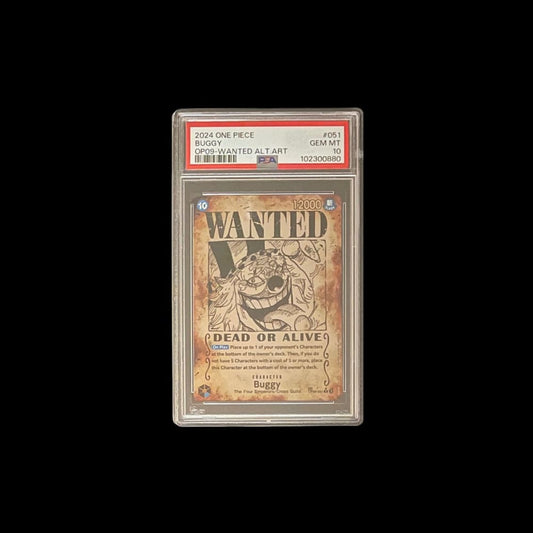 OP09-091 Buggy AA WANTED (ENGLISH) - PSA10 GRADING
