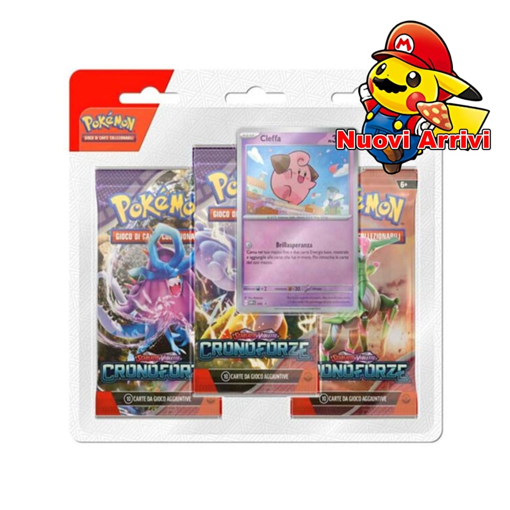 Pokémon Scarlatto & Violetto Cleffa Blister da 3 Buste - ITALIANO Blister