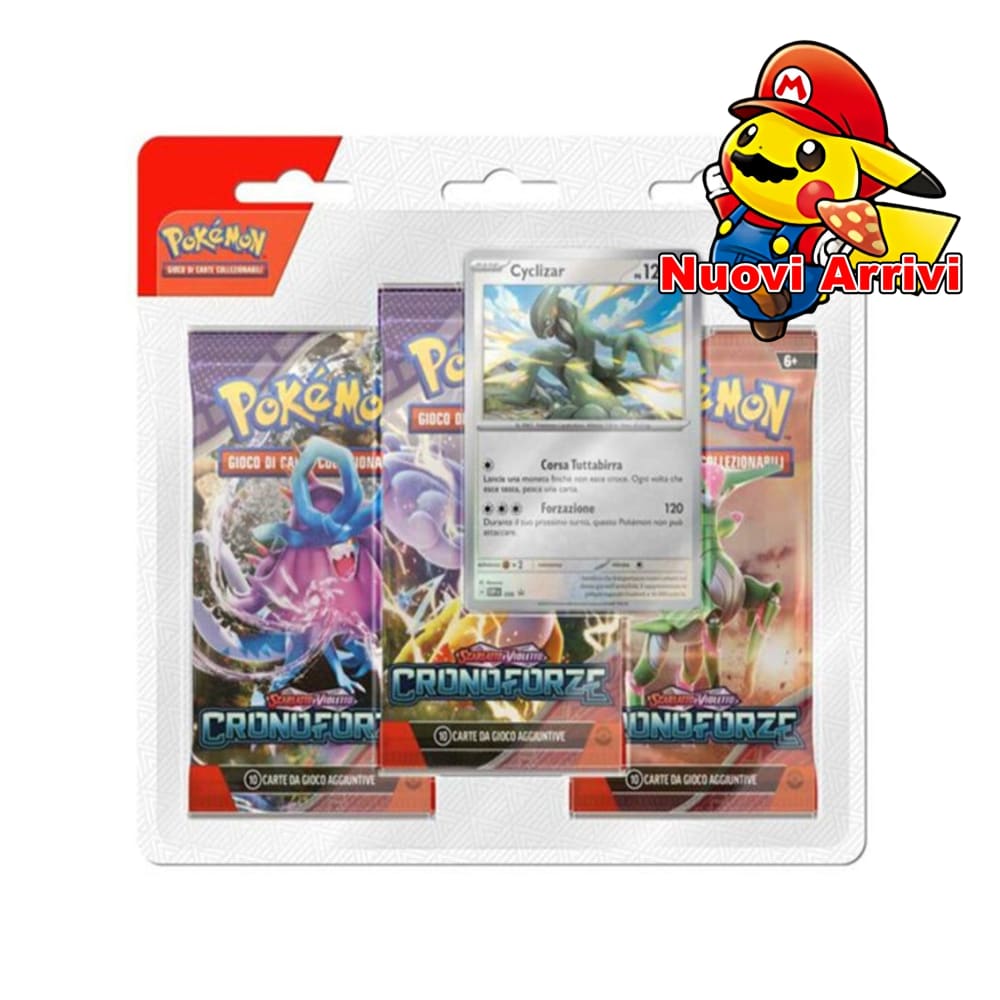 Pokémon Scarlatto & Violetto Cronoforze Cyclizar Blister da 3 Buste - ITALIANO Blister
