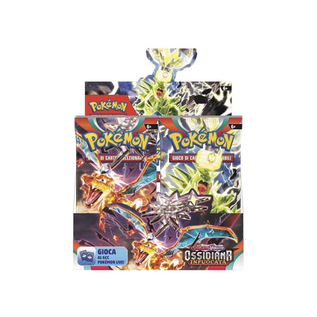 Pokémon Scarlatto & Violetto Ossidiana Infuocata Display 36 Buste - ITALIANO BOX