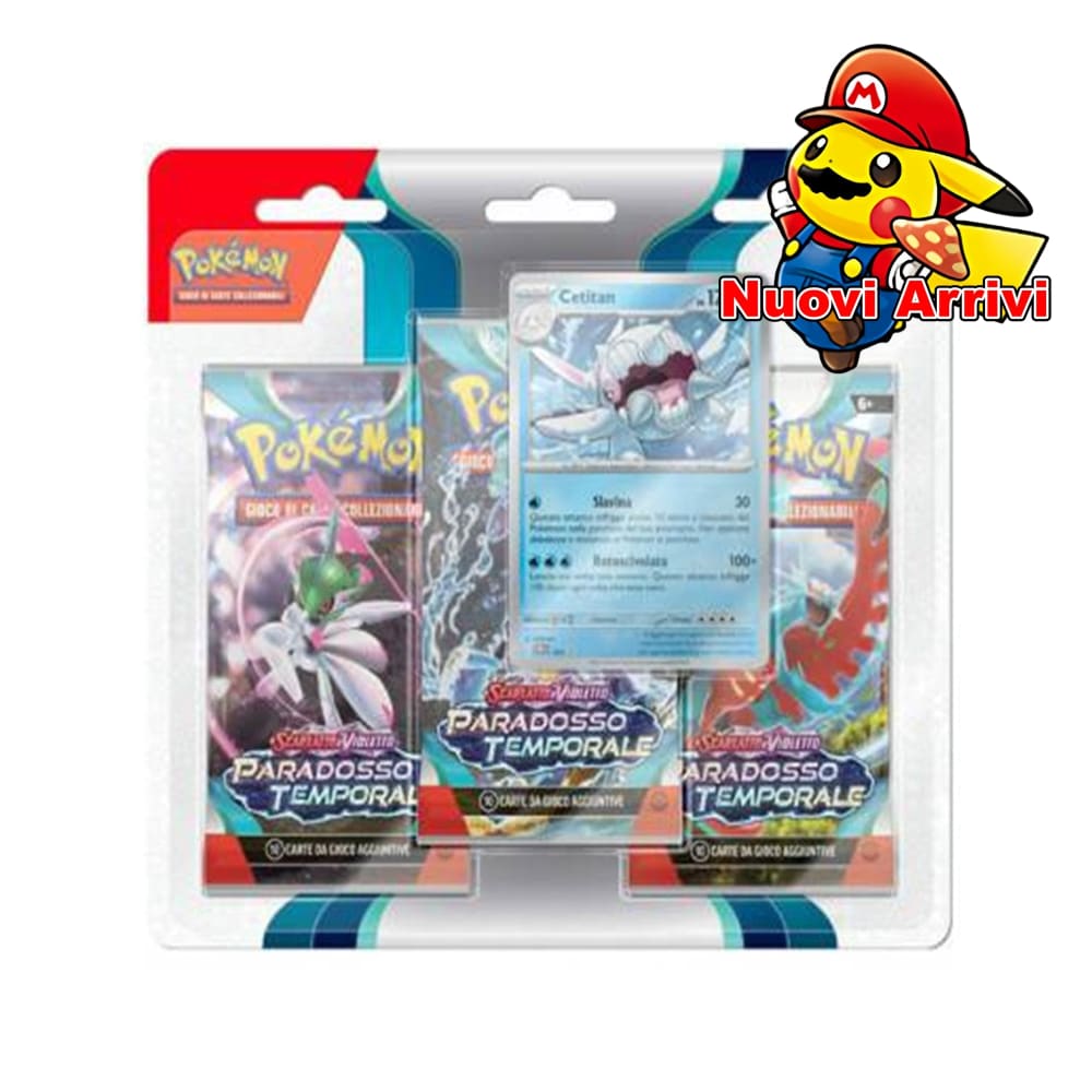 Pokémon Scarlatto & Violetto Paradosso Temporale Cetitan Blister da 3 Buste - ITALIANO Blister